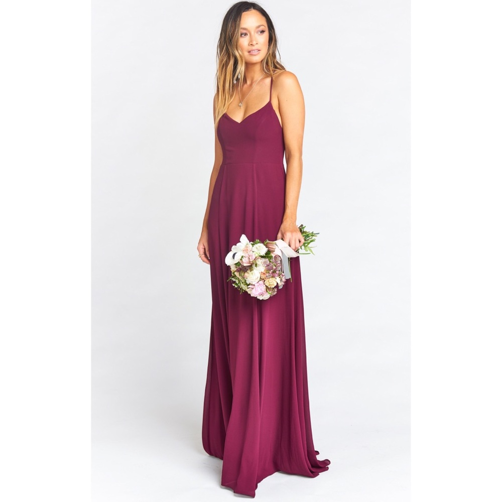 NWT Show Me Your Mumu Merlot Godshaw Goddess Gown